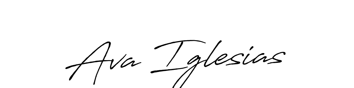 Also we have Ava Iglesias name is the best signature style. Create professional handwritten signature collection using Antro_Vectra_Bolder autograph style. Ava Iglesias signature style 7 images and pictures png