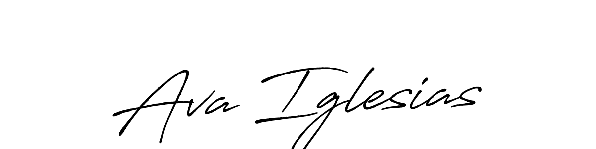 Also we have Ava Iglesias name is the best signature style. Create professional handwritten signature collection using Antro_Vectra_Bolder autograph style. Ava Iglesias signature style 7 images and pictures png