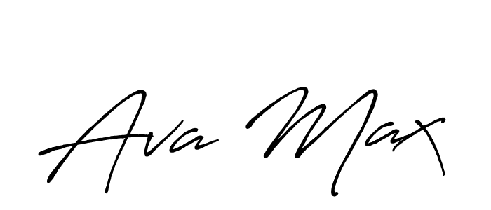 You should practise on your own different ways (Antro_Vectra_Bolder) to write your name (Ava Max) in signature. don't let someone else do it for you. Ava Max signature style 7 images and pictures png