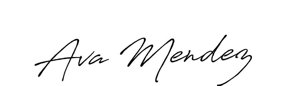 if you are searching for the best signature style for your name Ava Mendez. so please give up your signature search. here we have designed multiple signature styles  using Antro_Vectra_Bolder. Ava Mendez signature style 7 images and pictures png