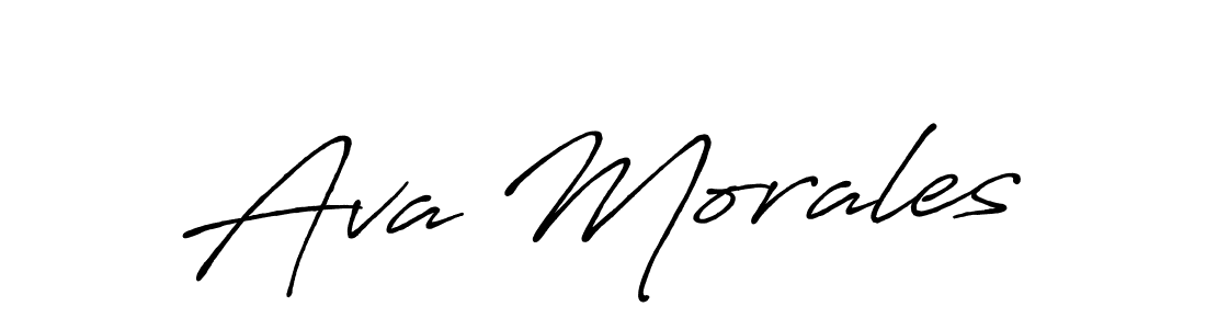 Similarly Antro_Vectra_Bolder is the best handwritten signature design. Signature creator online .You can use it as an online autograph creator for name Ava Morales. Ava Morales signature style 7 images and pictures png