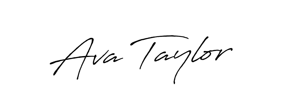 Create a beautiful signature design for name Ava Taylor. With this signature (Antro_Vectra_Bolder) fonts, you can make a handwritten signature for free. Ava Taylor signature style 7 images and pictures png