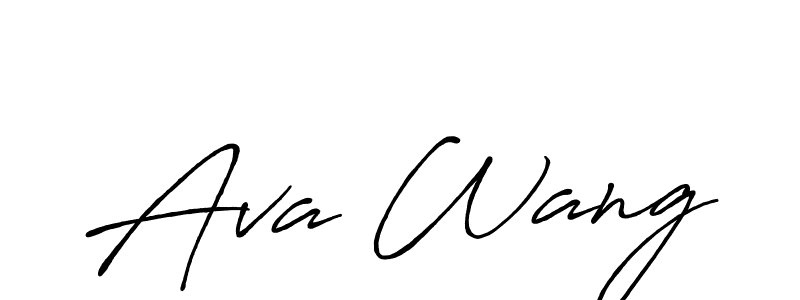 How to Draw Ava Wang signature style? Antro_Vectra_Bolder is a latest design signature styles for name Ava Wang. Ava Wang signature style 7 images and pictures png