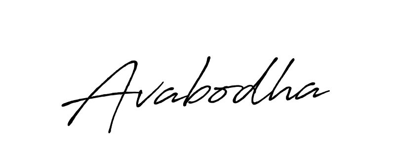 How to make Avabodha signature? Antro_Vectra_Bolder is a professional autograph style. Create handwritten signature for Avabodha name. Avabodha signature style 7 images and pictures png