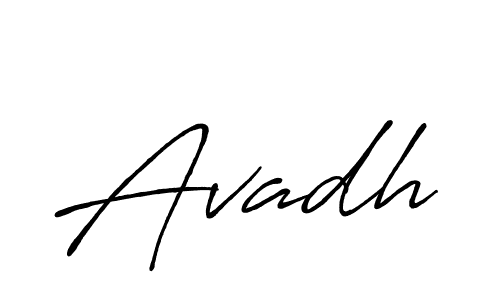 Make a beautiful signature design for name Avadh. With this signature (Antro_Vectra_Bolder) style, you can create a handwritten signature for free. Avadh signature style 7 images and pictures png