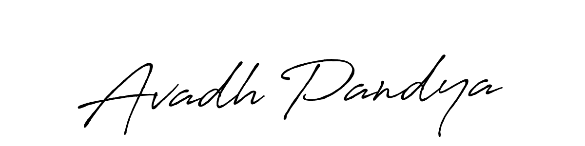 It looks lik you need a new signature style for name Avadh Pandya. Design unique handwritten (Antro_Vectra_Bolder) signature with our free signature maker in just a few clicks. Avadh Pandya signature style 7 images and pictures png