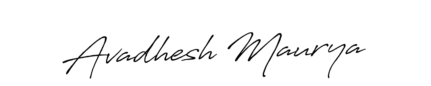 Avadhesh Maurya stylish signature style. Best Handwritten Sign (Antro_Vectra_Bolder) for my name. Handwritten Signature Collection Ideas for my name Avadhesh Maurya. Avadhesh Maurya signature style 7 images and pictures png