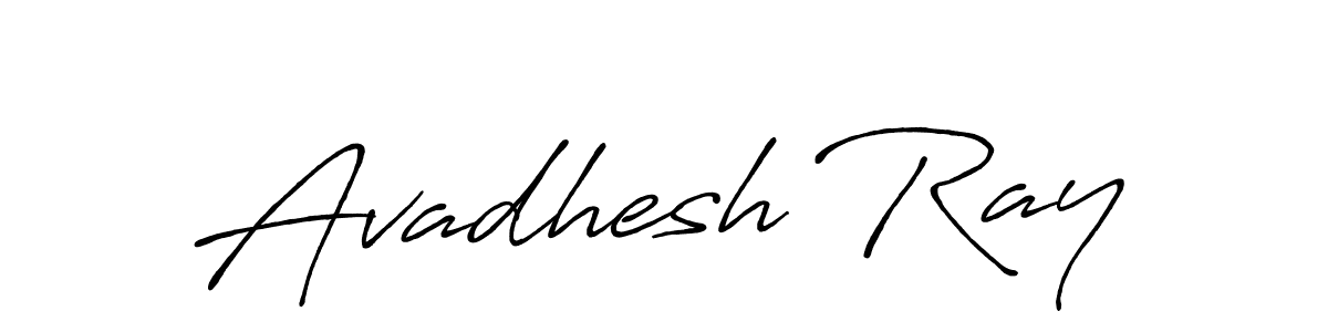 Make a beautiful signature design for name Avadhesh Ray. With this signature (Antro_Vectra_Bolder) style, you can create a handwritten signature for free. Avadhesh Ray signature style 7 images and pictures png