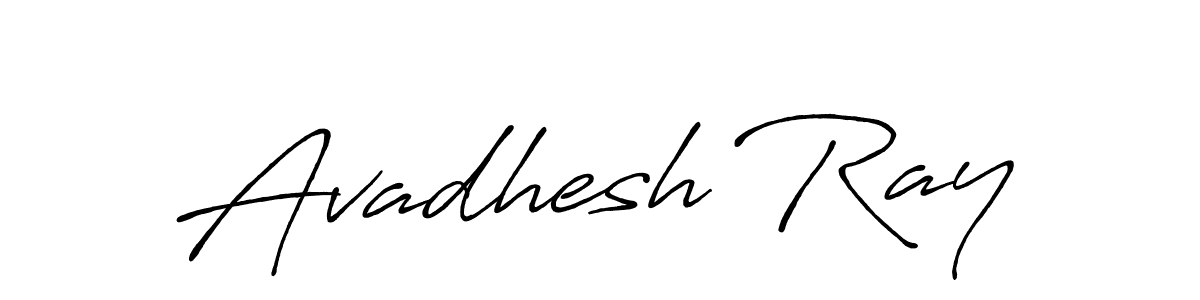 How to make Avadhesh Ray name signature. Use Antro_Vectra_Bolder style for creating short signs online. This is the latest handwritten sign. Avadhesh Ray signature style 7 images and pictures png