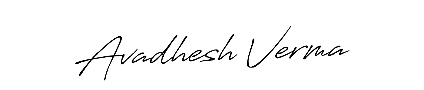 Use a signature maker to create a handwritten signature online. With this signature software, you can design (Antro_Vectra_Bolder) your own signature for name Avadhesh Verma. Avadhesh Verma signature style 7 images and pictures png