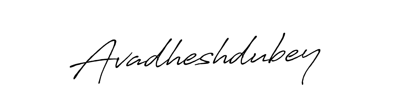 How to make Avadheshdubey name signature. Use Antro_Vectra_Bolder style for creating short signs online. This is the latest handwritten sign. Avadheshdubey signature style 7 images and pictures png