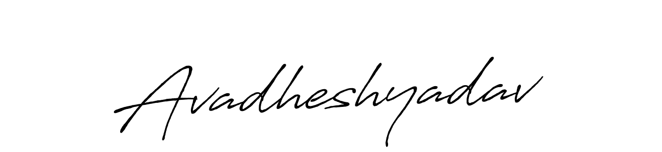 Design your own signature with our free online signature maker. With this signature software, you can create a handwritten (Antro_Vectra_Bolder) signature for name Avadheshyadav. Avadheshyadav signature style 7 images and pictures png