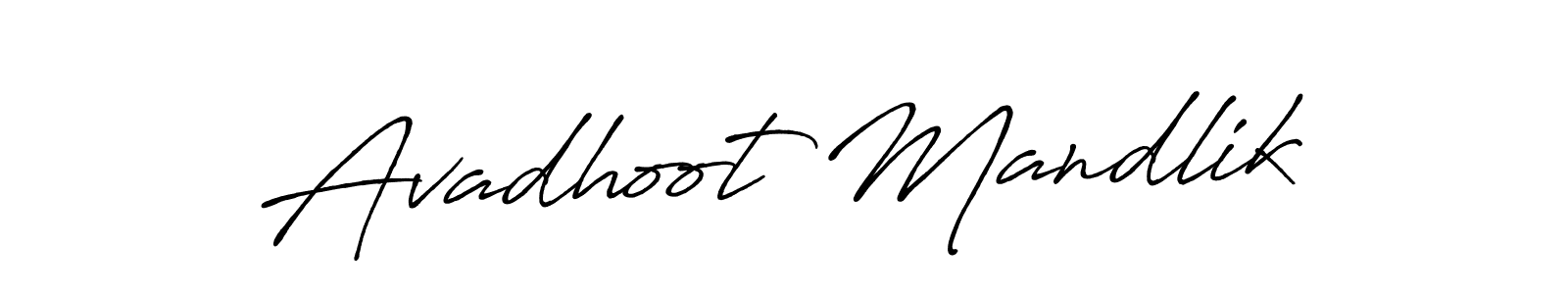Also You can easily find your signature by using the search form. We will create Avadhoot Mandlik name handwritten signature images for you free of cost using Antro_Vectra_Bolder sign style. Avadhoot Mandlik signature style 7 images and pictures png