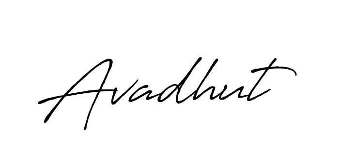 How to make Avadhut name signature. Use Antro_Vectra_Bolder style for creating short signs online. This is the latest handwritten sign. Avadhut signature style 7 images and pictures png