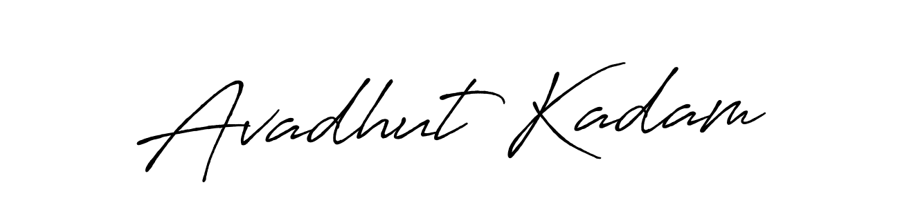 Design your own signature with our free online signature maker. With this signature software, you can create a handwritten (Antro_Vectra_Bolder) signature for name Avadhut Kadam. Avadhut Kadam signature style 7 images and pictures png