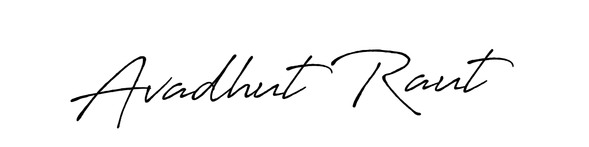 Also You can easily find your signature by using the search form. We will create Avadhut Raut name handwritten signature images for you free of cost using Antro_Vectra_Bolder sign style. Avadhut Raut signature style 7 images and pictures png