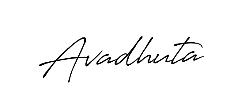 Avadhuta stylish signature style. Best Handwritten Sign (Antro_Vectra_Bolder) for my name. Handwritten Signature Collection Ideas for my name Avadhuta. Avadhuta signature style 7 images and pictures png