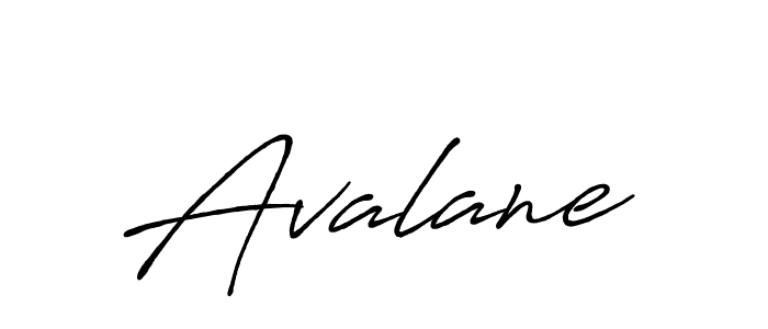 Use a signature maker to create a handwritten signature online. With this signature software, you can design (Antro_Vectra_Bolder) your own signature for name Avalane. Avalane signature style 7 images and pictures png