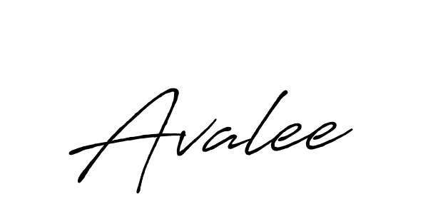 Use a signature maker to create a handwritten signature online. With this signature software, you can design (Antro_Vectra_Bolder) your own signature for name Avalee. Avalee signature style 7 images and pictures png