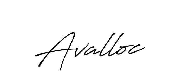 Design your own signature with our free online signature maker. With this signature software, you can create a handwritten (Antro_Vectra_Bolder) signature for name Avalloc. Avalloc signature style 7 images and pictures png