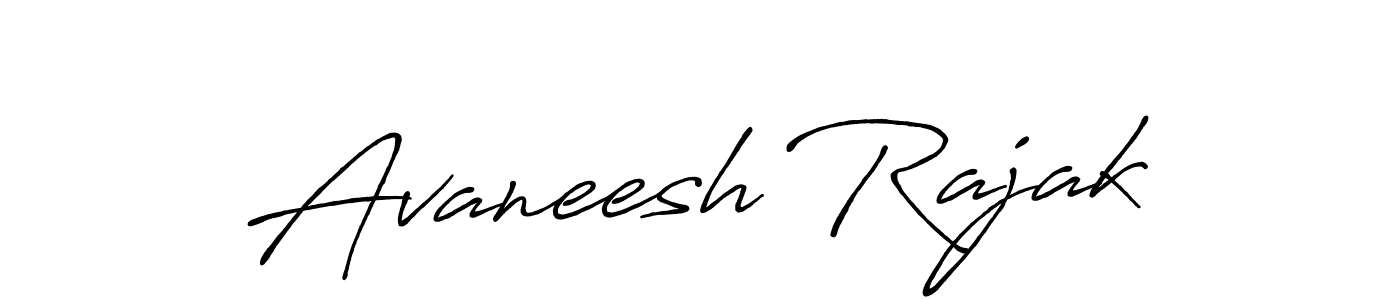 Create a beautiful signature design for name Avaneesh Rajak. With this signature (Antro_Vectra_Bolder) fonts, you can make a handwritten signature for free. Avaneesh Rajak signature style 7 images and pictures png
