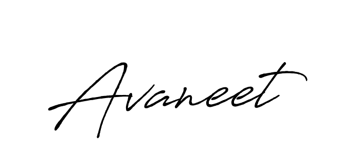 Design your own signature with our free online signature maker. With this signature software, you can create a handwritten (Antro_Vectra_Bolder) signature for name Avaneet. Avaneet signature style 7 images and pictures png