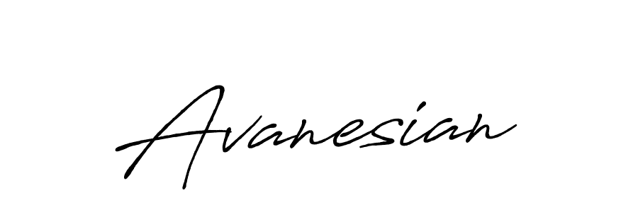 Use a signature maker to create a handwritten signature online. With this signature software, you can design (Antro_Vectra_Bolder) your own signature for name Avanesian. Avanesian signature style 7 images and pictures png