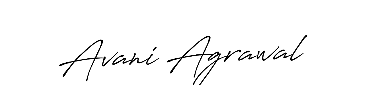 Avani Agrawal stylish signature style. Best Handwritten Sign (Antro_Vectra_Bolder) for my name. Handwritten Signature Collection Ideas for my name Avani Agrawal. Avani Agrawal signature style 7 images and pictures png
