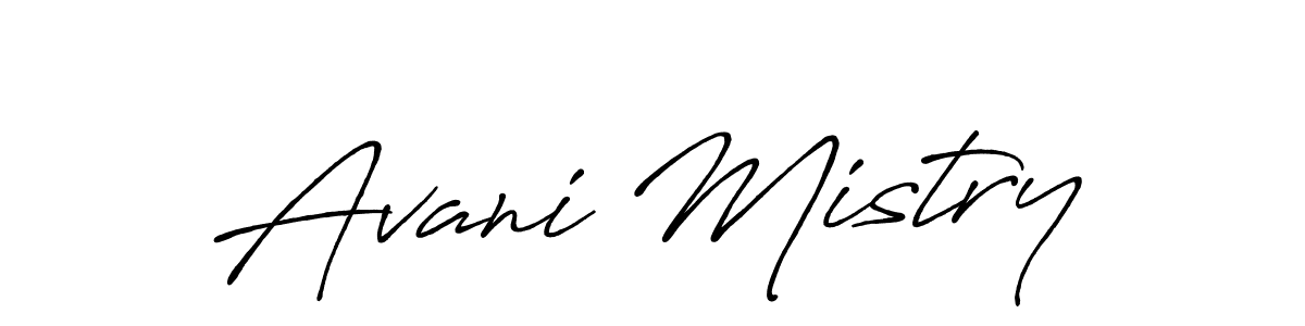 The best way (Antro_Vectra_Bolder) to make a short signature is to pick only two or three words in your name. The name Avani Mistry include a total of six letters. For converting this name. Avani Mistry signature style 7 images and pictures png