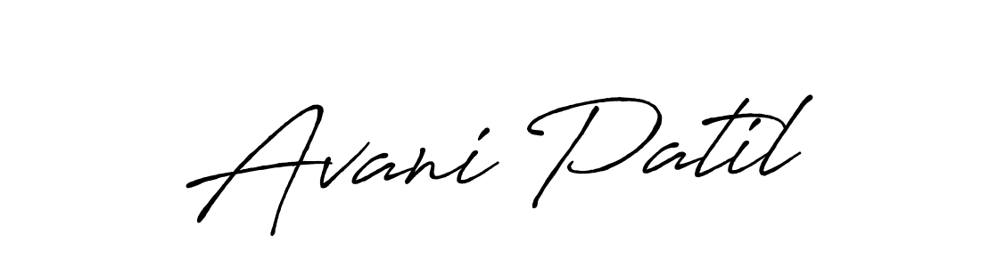 It looks lik you need a new signature style for name Avani Patil. Design unique handwritten (Antro_Vectra_Bolder) signature with our free signature maker in just a few clicks. Avani Patil signature style 7 images and pictures png