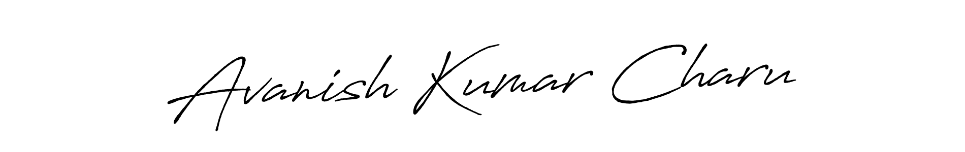 You should practise on your own different ways (Antro_Vectra_Bolder) to write your name (Avanish Kumar Charu) in signature. don't let someone else do it for you. Avanish Kumar Charu signature style 7 images and pictures png