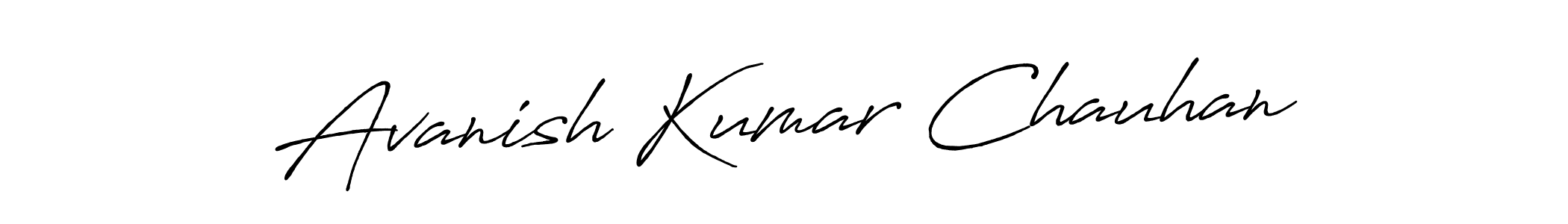 Make a beautiful signature design for name Avanish Kumar Chauhan. With this signature (Antro_Vectra_Bolder) style, you can create a handwritten signature for free. Avanish Kumar Chauhan signature style 7 images and pictures png