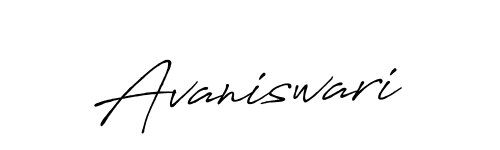 Use a signature maker to create a handwritten signature online. With this signature software, you can design (Antro_Vectra_Bolder) your own signature for name Avaniswari. Avaniswari signature style 7 images and pictures png