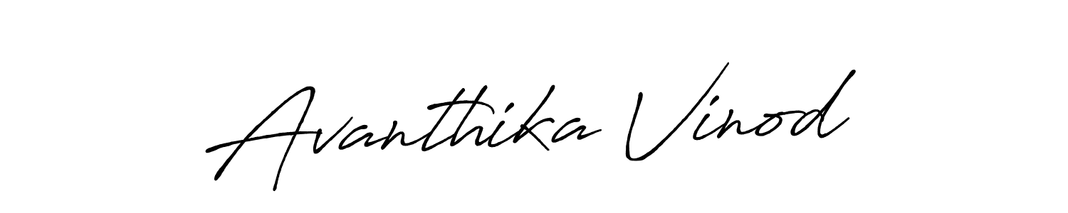 You should practise on your own different ways (Antro_Vectra_Bolder) to write your name (Avanthika Vinod) in signature. don't let someone else do it for you. Avanthika Vinod signature style 7 images and pictures png