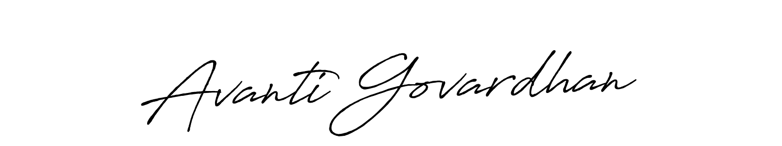 Make a beautiful signature design for name Avanti Govardhan. Use this online signature maker to create a handwritten signature for free. Avanti Govardhan signature style 7 images and pictures png