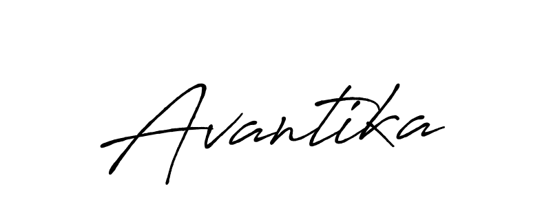 You should practise on your own different ways (Antro_Vectra_Bolder) to write your name (Avantika) in signature. don't let someone else do it for you. Avantika signature style 7 images and pictures png