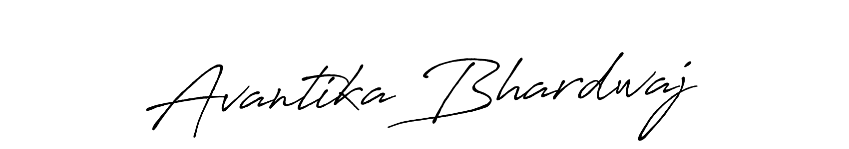 Avantika Bhardwaj stylish signature style. Best Handwritten Sign (Antro_Vectra_Bolder) for my name. Handwritten Signature Collection Ideas for my name Avantika Bhardwaj. Avantika Bhardwaj signature style 7 images and pictures png