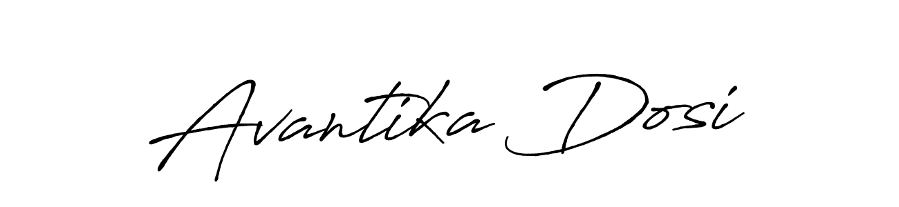 Use a signature maker to create a handwritten signature online. With this signature software, you can design (Antro_Vectra_Bolder) your own signature for name Avantika Dosi. Avantika Dosi signature style 7 images and pictures png