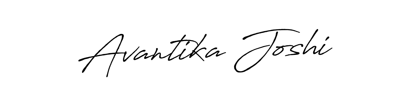 Use a signature maker to create a handwritten signature online. With this signature software, you can design (Antro_Vectra_Bolder) your own signature for name Avantika Joshi. Avantika Joshi signature style 7 images and pictures png