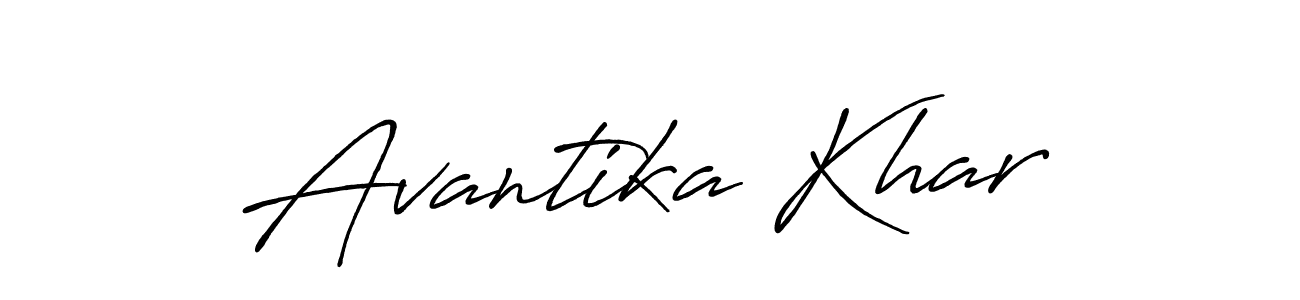 Make a short Avantika Khar signature style. Manage your documents anywhere anytime using Antro_Vectra_Bolder. Create and add eSignatures, submit forms, share and send files easily. Avantika Khar signature style 7 images and pictures png