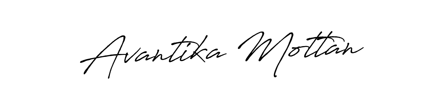 Design your own signature with our free online signature maker. With this signature software, you can create a handwritten (Antro_Vectra_Bolder) signature for name Avantika Mottan. Avantika Mottan signature style 7 images and pictures png