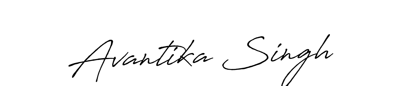 This is the best signature style for the Avantika Singh name. Also you like these signature font (Antro_Vectra_Bolder). Mix name signature. Avantika Singh signature style 7 images and pictures png