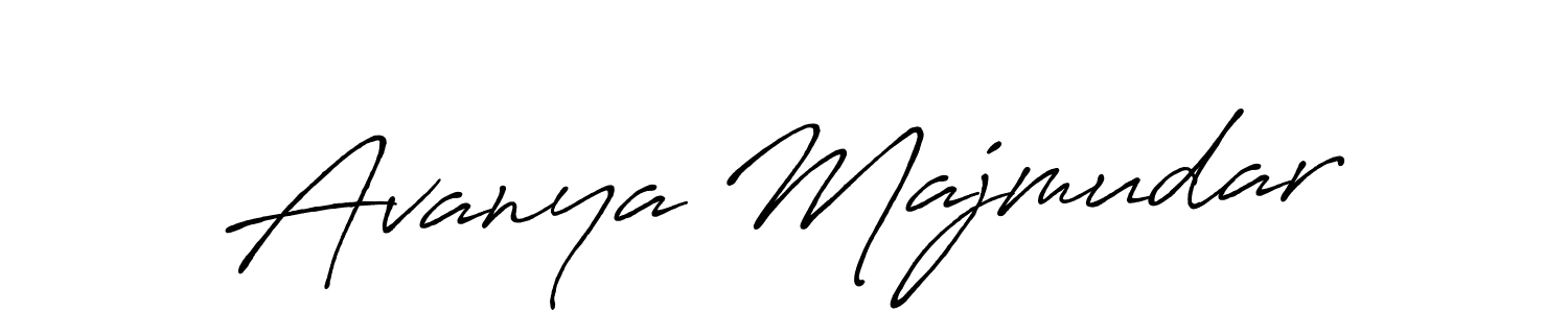 Use a signature maker to create a handwritten signature online. With this signature software, you can design (Antro_Vectra_Bolder) your own signature for name Avanya Majmudar. Avanya Majmudar signature style 7 images and pictures png