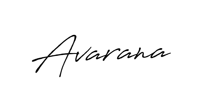 Design your own signature with our free online signature maker. With this signature software, you can create a handwritten (Antro_Vectra_Bolder) signature for name Avarana. Avarana signature style 7 images and pictures png