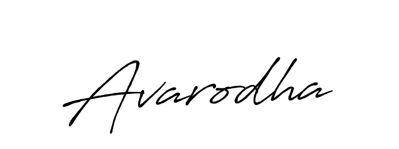 How to make Avarodha name signature. Use Antro_Vectra_Bolder style for creating short signs online. This is the latest handwritten sign. Avarodha signature style 7 images and pictures png