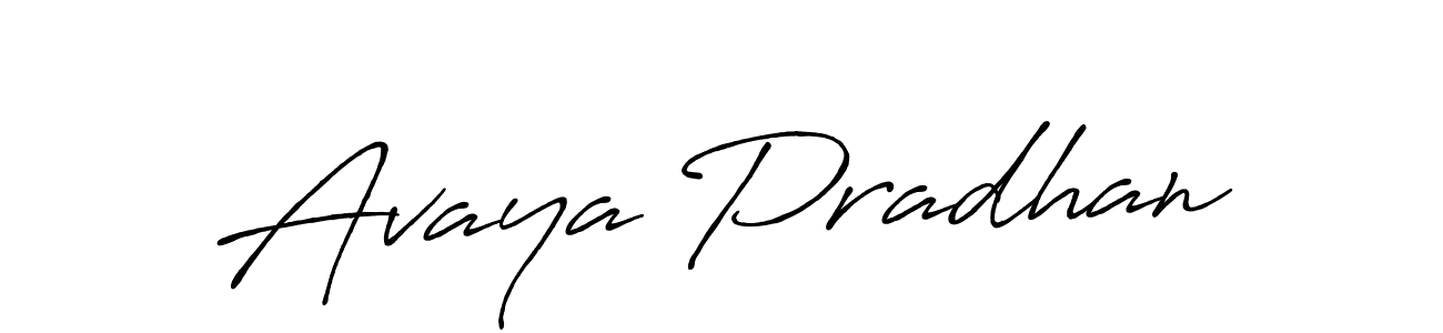 Design your own signature with our free online signature maker. With this signature software, you can create a handwritten (Antro_Vectra_Bolder) signature for name Avaya Pradhan. Avaya Pradhan signature style 7 images and pictures png