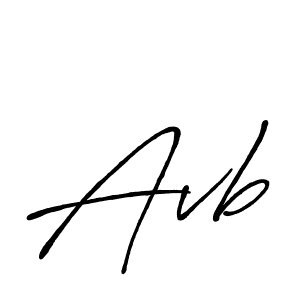 Avb stylish signature style. Best Handwritten Sign (Antro_Vectra_Bolder) for my name. Handwritten Signature Collection Ideas for my name Avb. Avb signature style 7 images and pictures png