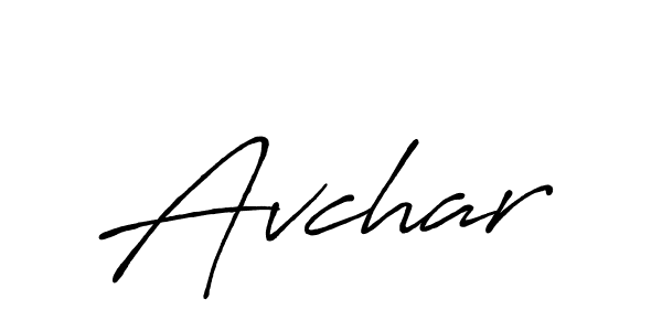 Avchar stylish signature style. Best Handwritten Sign (Antro_Vectra_Bolder) for my name. Handwritten Signature Collection Ideas for my name Avchar. Avchar signature style 7 images and pictures png