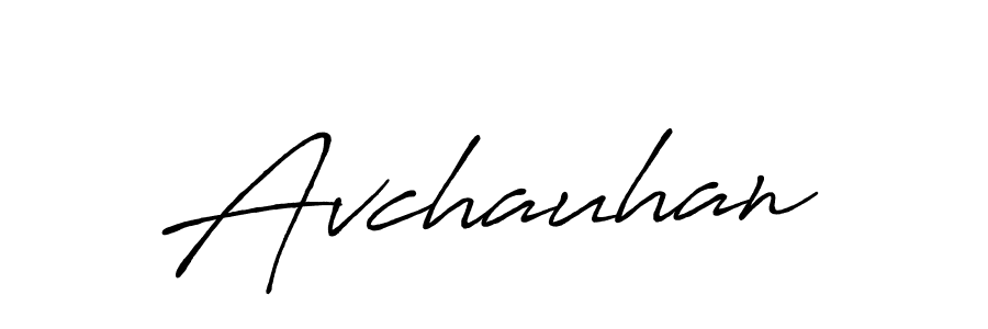 Avchauhan stylish signature style. Best Handwritten Sign (Antro_Vectra_Bolder) for my name. Handwritten Signature Collection Ideas for my name Avchauhan. Avchauhan signature style 7 images and pictures png