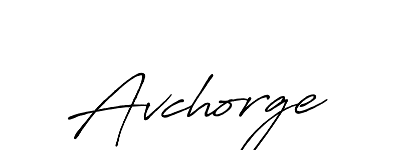 Avchorge stylish signature style. Best Handwritten Sign (Antro_Vectra_Bolder) for my name. Handwritten Signature Collection Ideas for my name Avchorge. Avchorge signature style 7 images and pictures png
